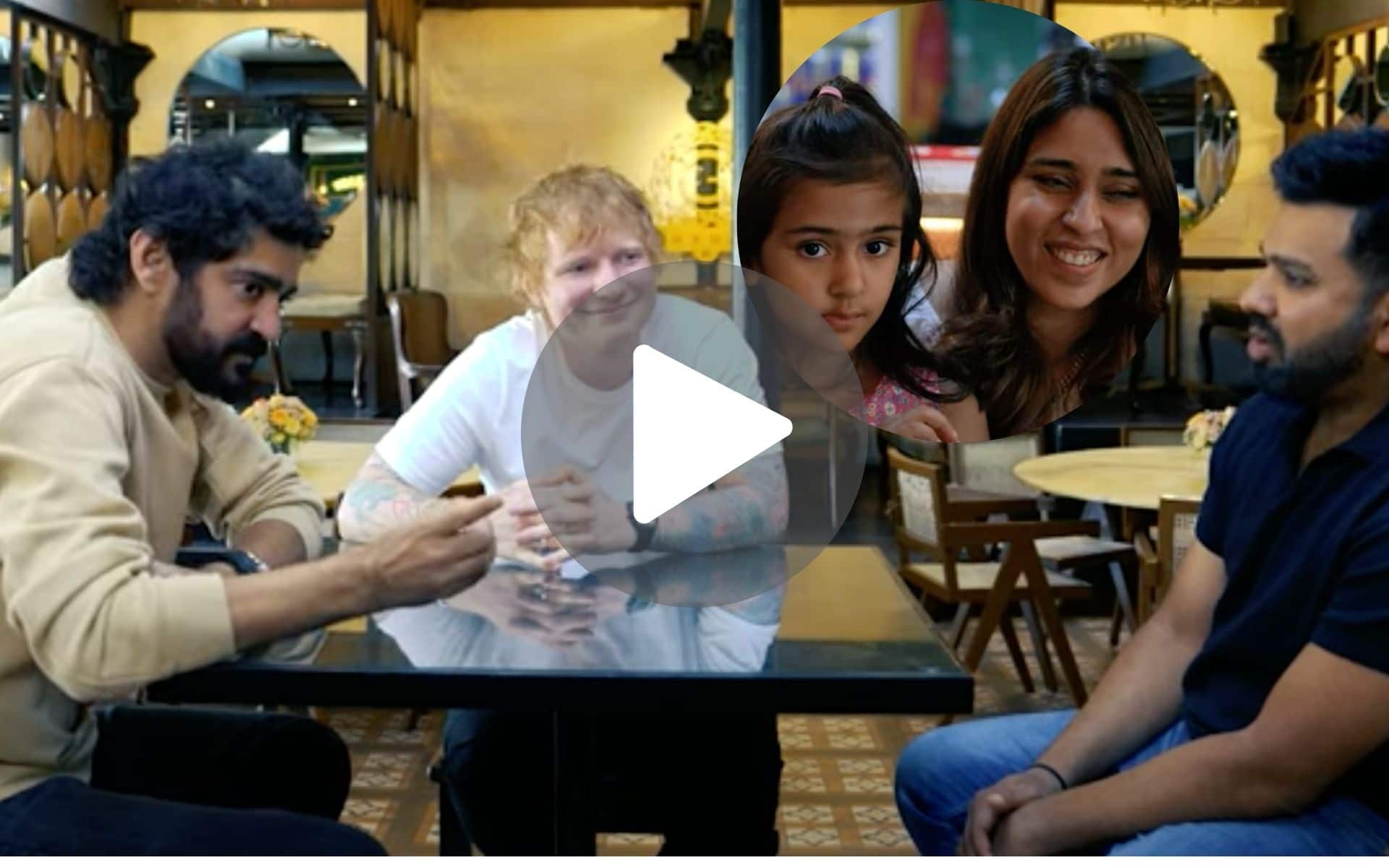 [Watch] Ed Sheeran Sings 'Bad Habits' For Rohit Sharma's Daughter Samaira